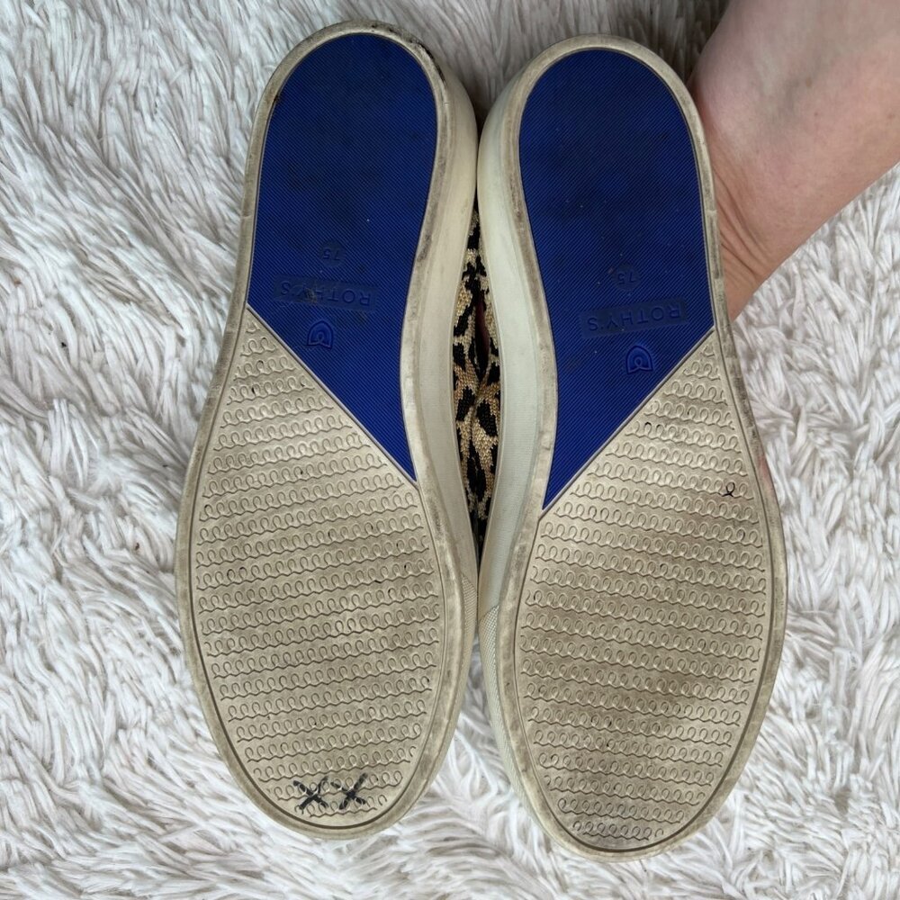 Rothys Leopard Print Slip-On Sneakers Rounded Toe‎ US 7.5 - Picture 7 of 9